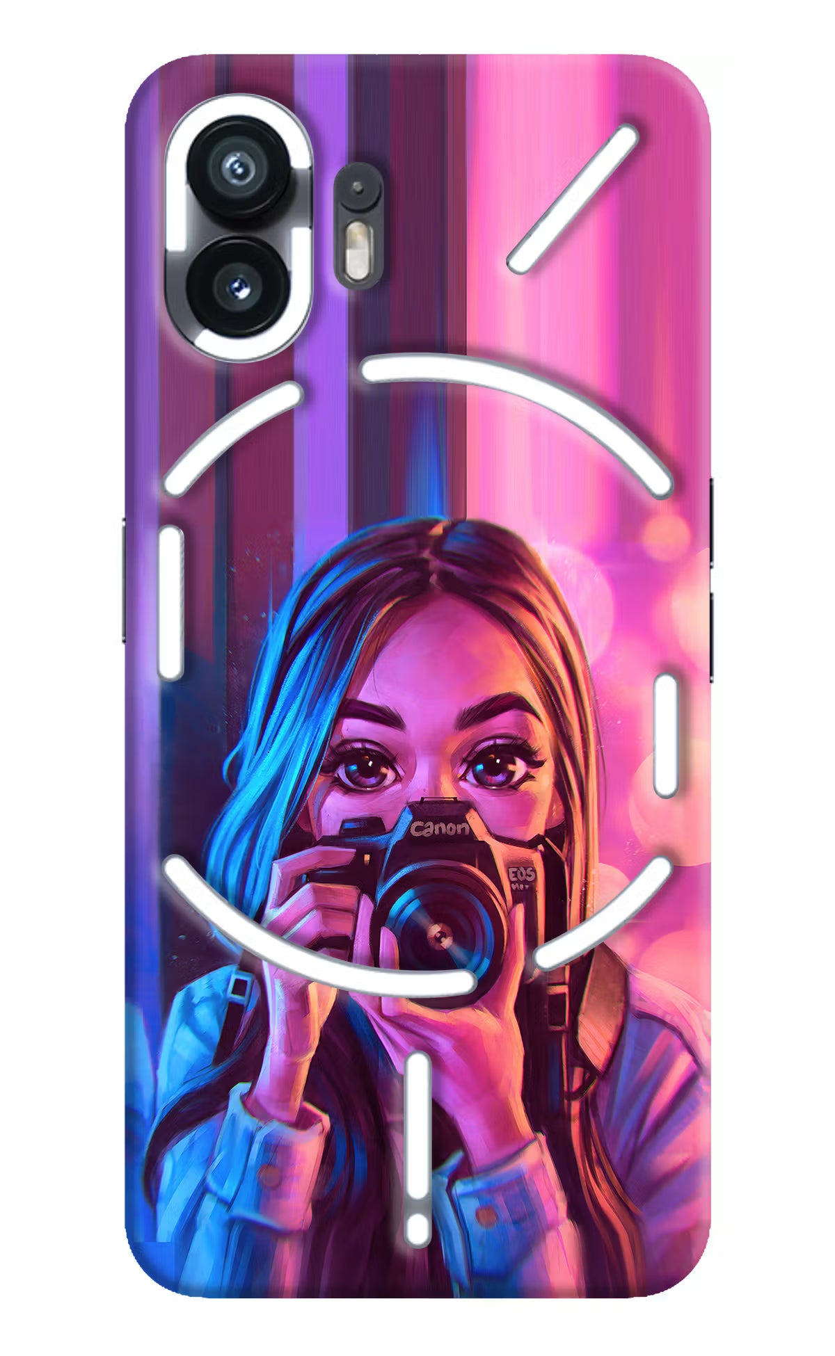 Girl Photographer Nothing Phone 2 Hard Case Back Cover by Casekaro