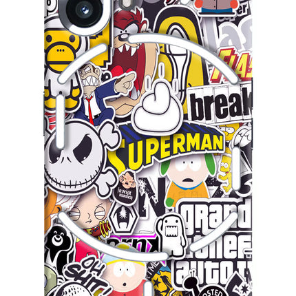 Sticker Bomb Nothing Phone 2 Hard Case Back Cover by Casekaro