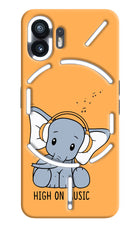 High On Music Nothing Phone 2 Hard Case Back Cover by Casekaro