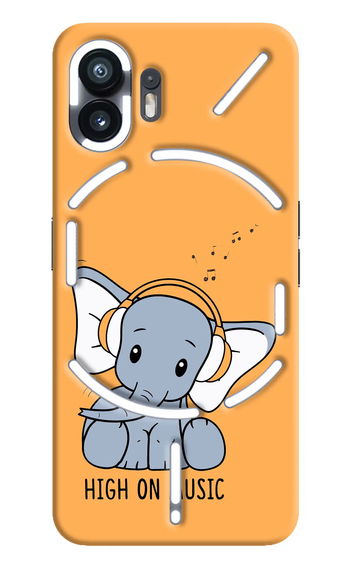 High On Music Nothing Phone 2 Hard Case Back Cover by Casekaro