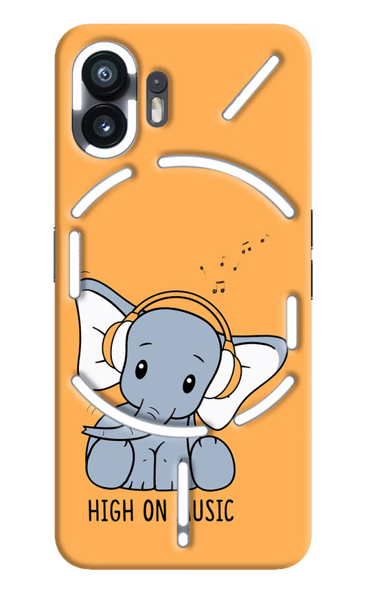 High On Music Nothing Phone 2 Hard Case Back Cover by Casekaro
