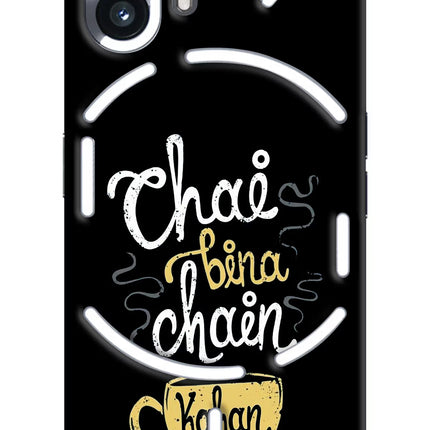 Chai Bina Chain Kaha Re Nothing Phone 2 Hard Case Back Cover by Casekaro