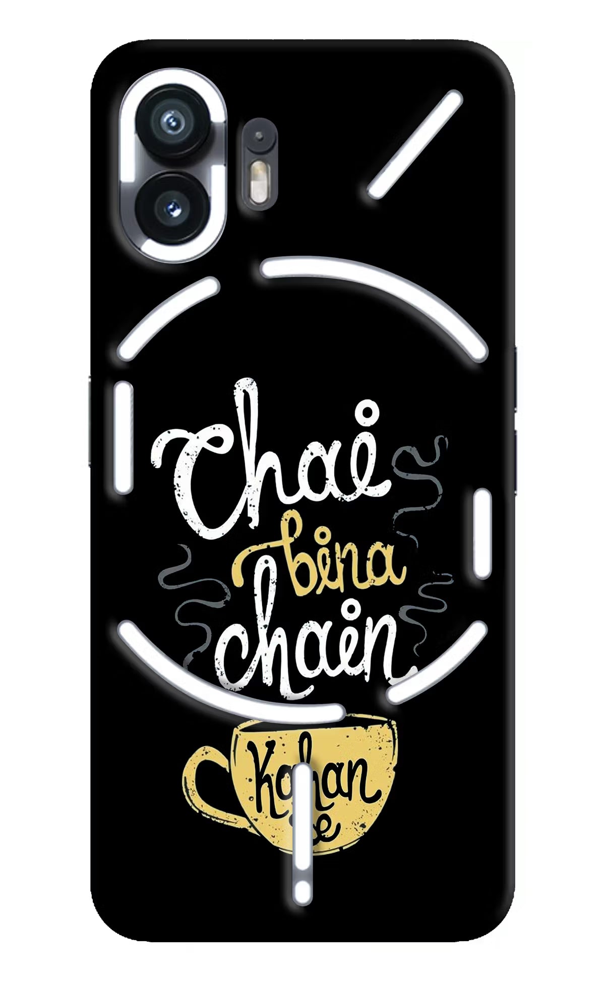 Chai Bina Chain Kaha Re Nothing Phone 2 Hard Case Back Cover by Casekaro