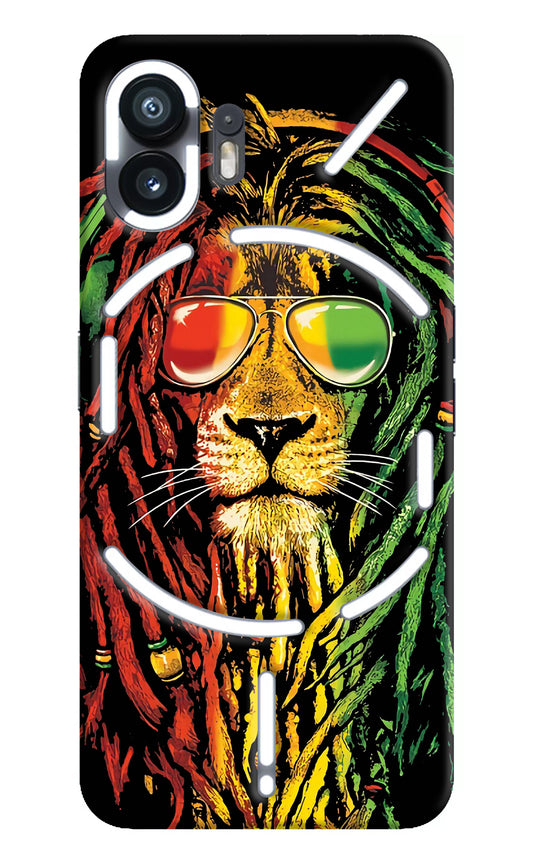 Rasta Lion Nothing Phone 2 Back Cover