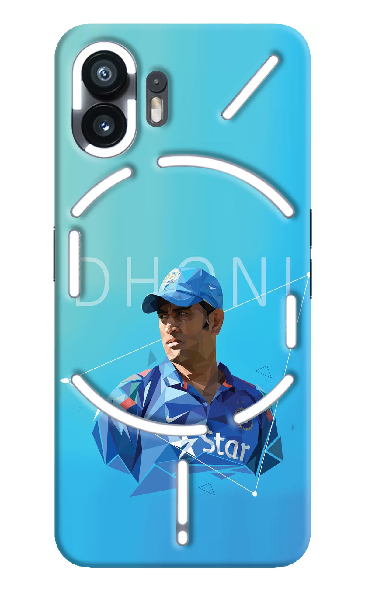 Dhoni Artwork Nothing Phone 2 Hard Case Back Cover by Casekaro