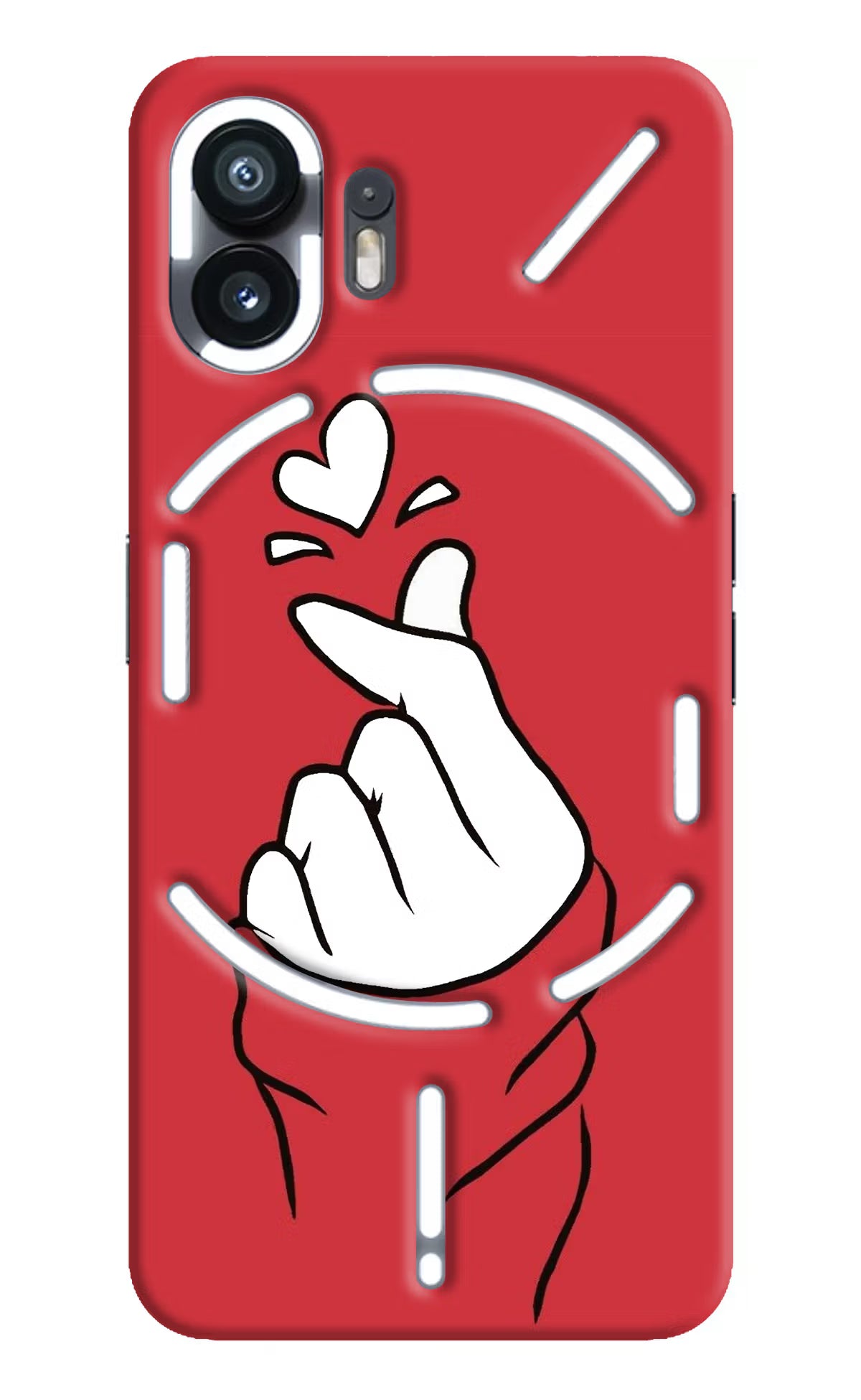 Korean Love Sign Nothing Phone 2 Hard Case Back Cover by Casekaro