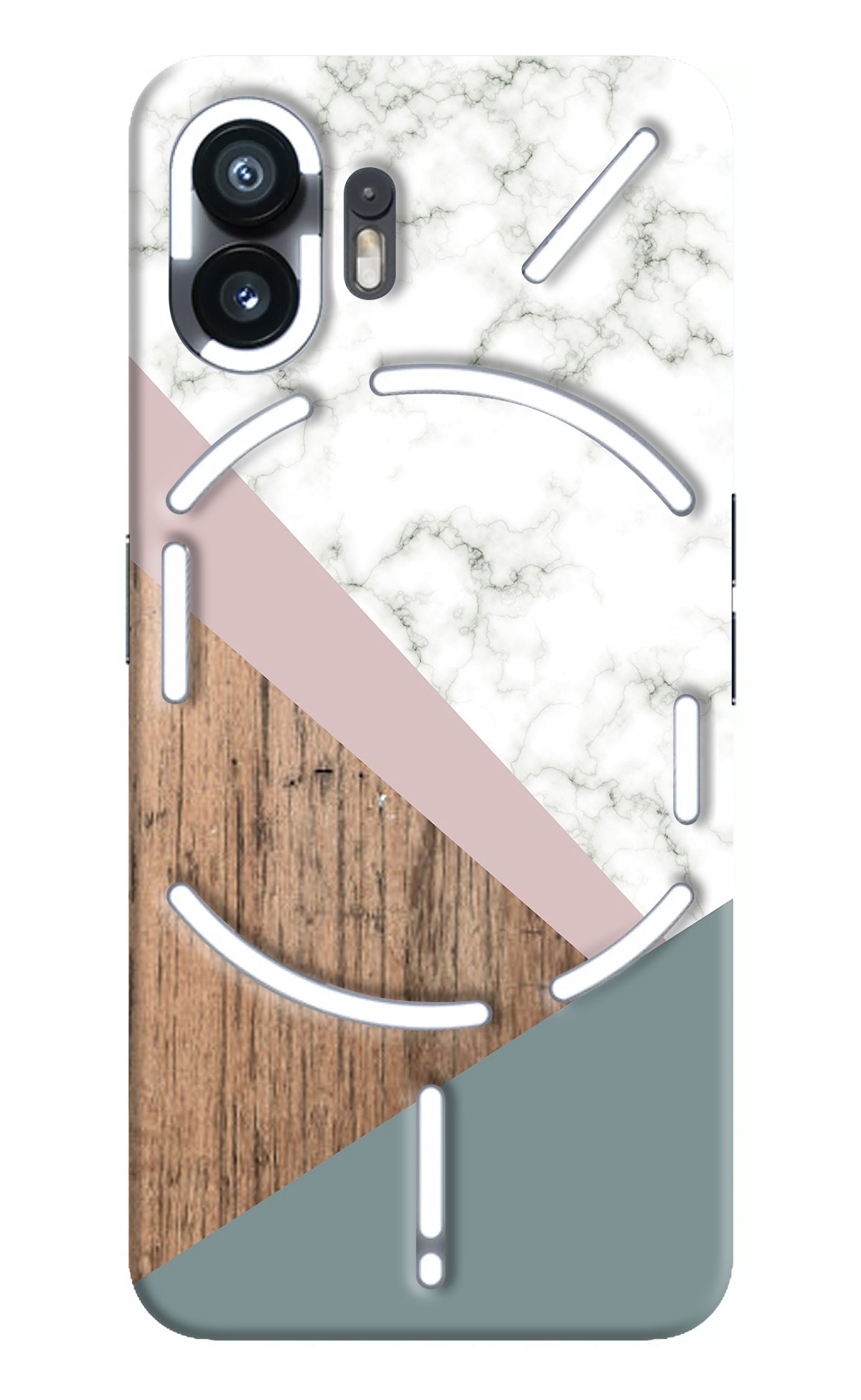 Marble wood Abstract Nothing Phone 2 Back Cover