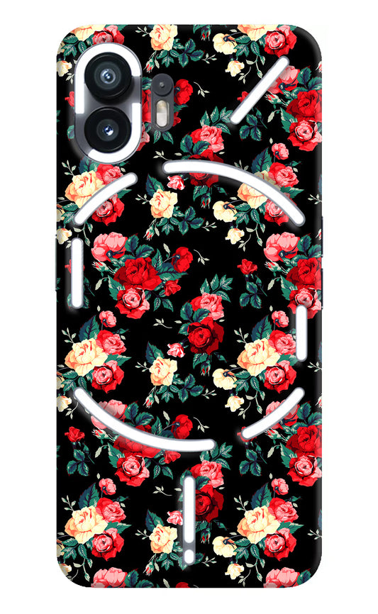 Rose Pattern Nothing Phone 2 Hard Case Back Cover by Casekaro