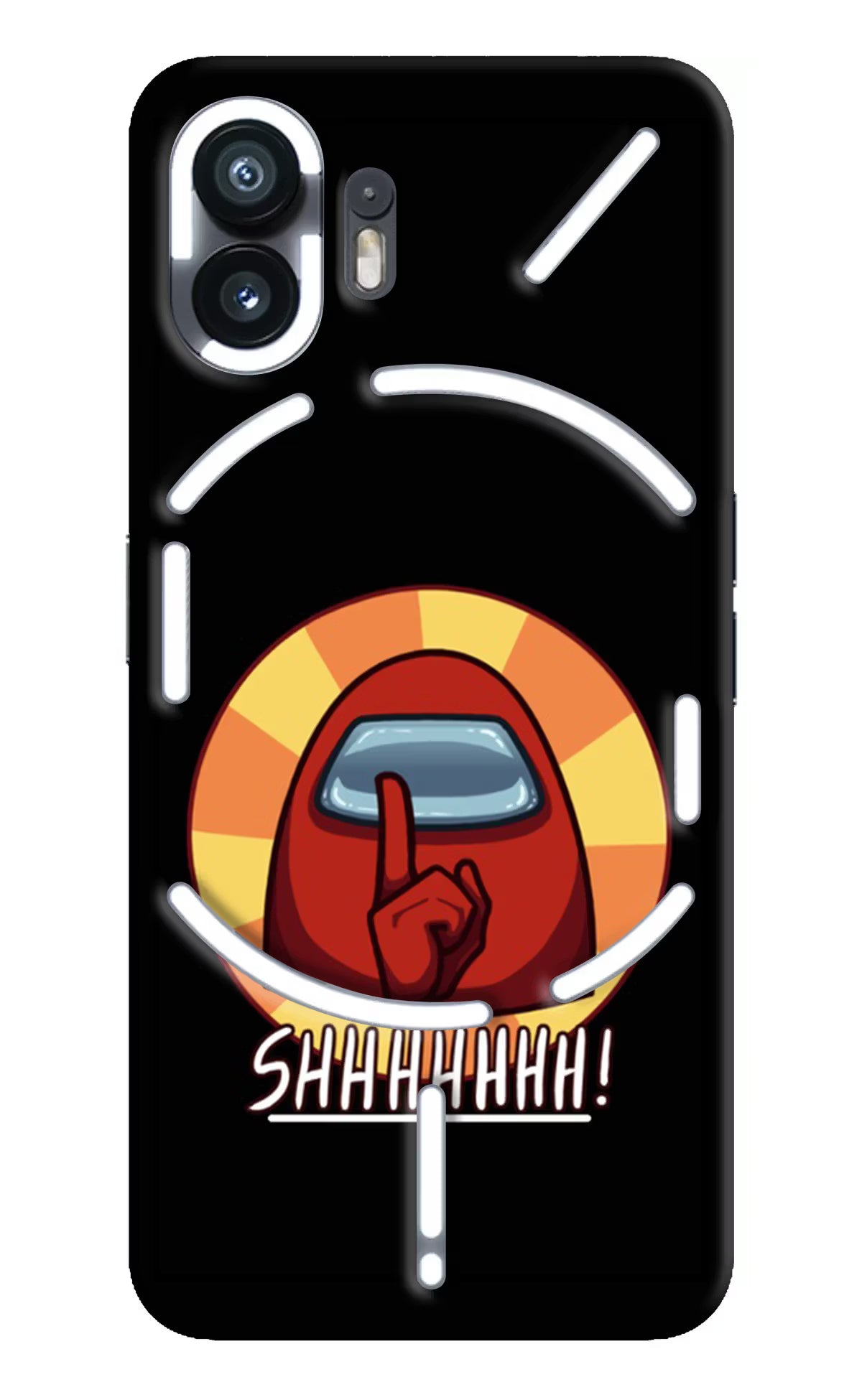 Among Us Shhh! Nothing Phone 2 Hard Case Back Cover by Casekaro