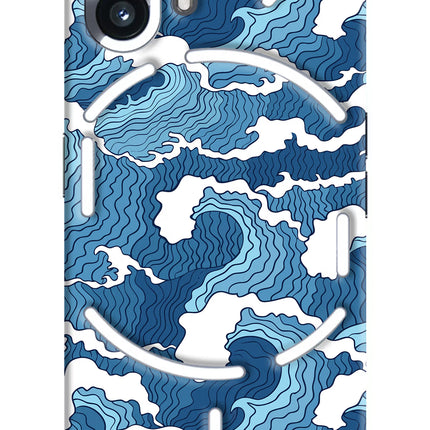 Blue Waves Nothing Phone 2 Hard Case Back Cover by Casekaro