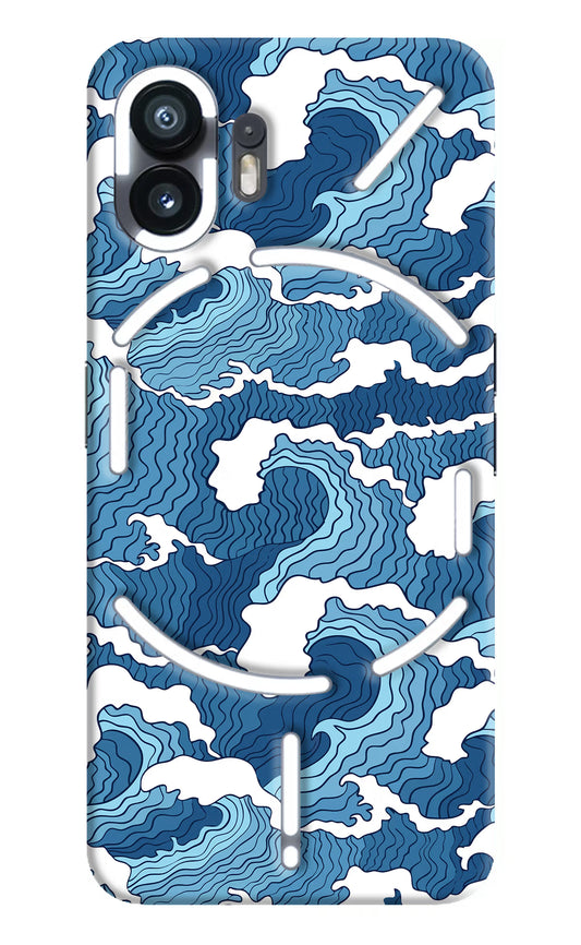Blue Waves Nothing Phone 2 Hard Case Back Cover by Casekaro