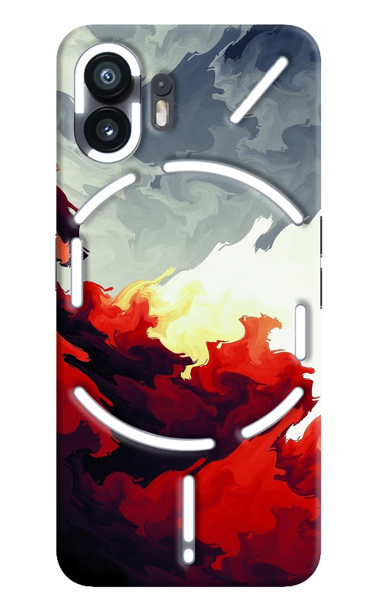 Fire Cloud Nothing Phone 2 Hard Case Back Cover by Casekaro