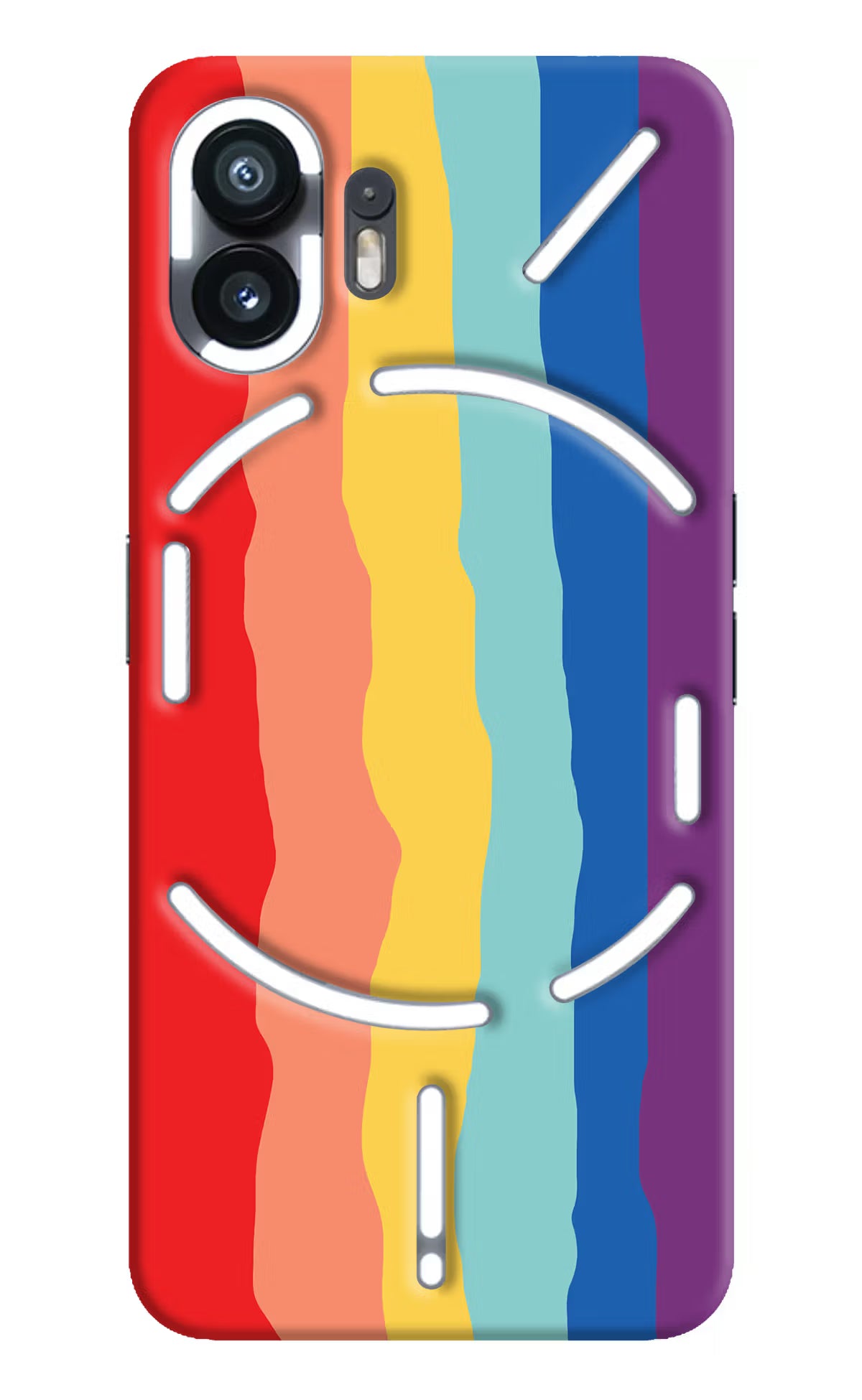 Rainbow Nothing Phone 2 Hard Case Back Cover by Casekaro