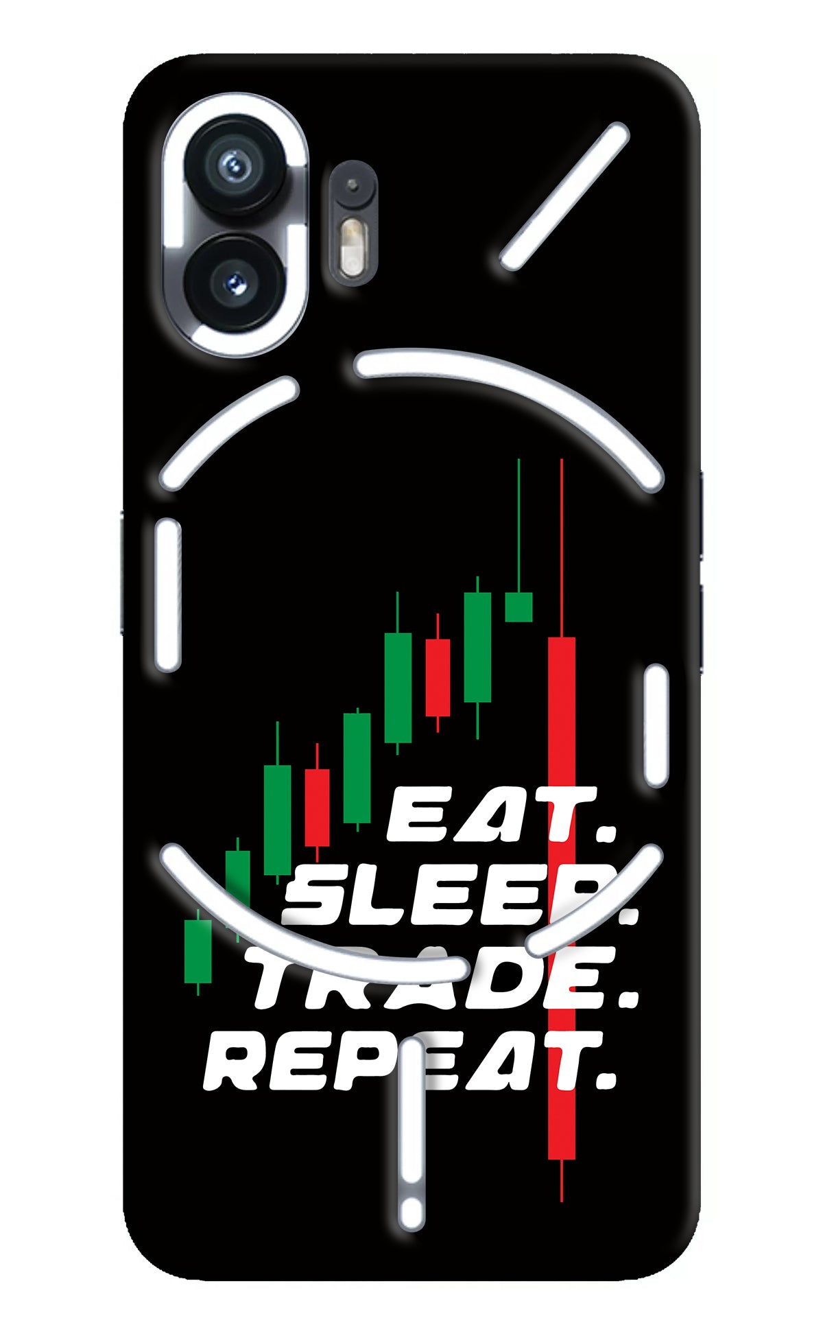 Eat Sleep Trade Repeat Nothing Phone 2 Back Cover