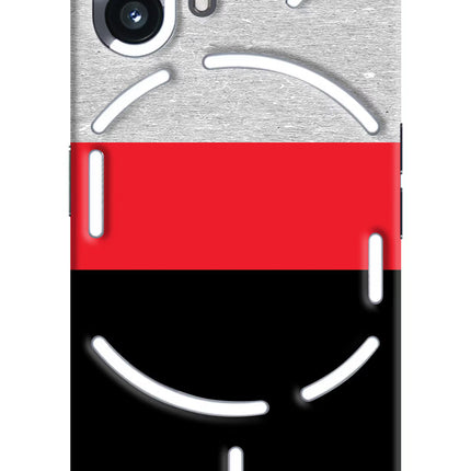 Tri Color Pattern Nothing Phone 2 Hard Case Back Cover by Casekaro