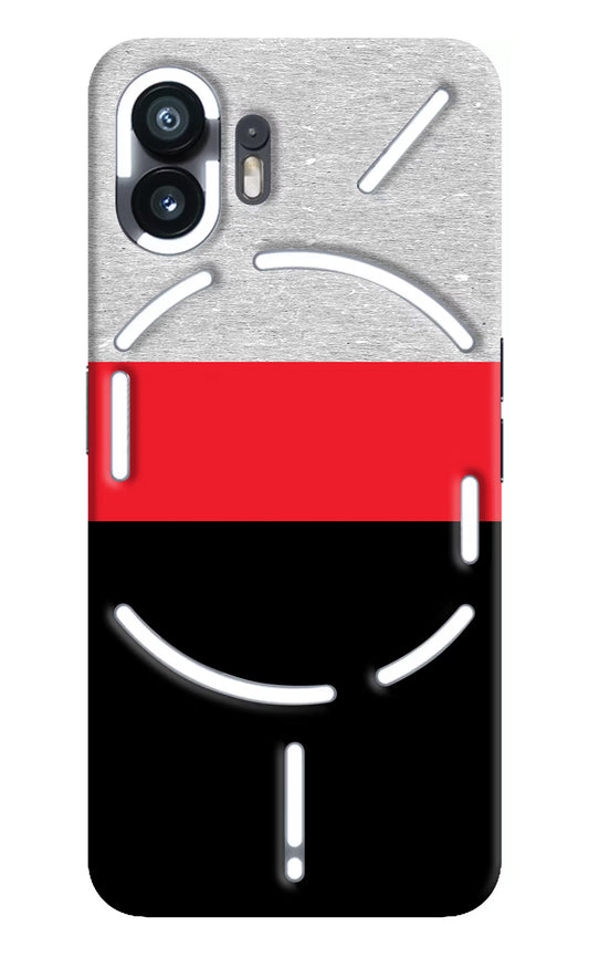 Tri Color Pattern Nothing Phone 2 Hard Case Back Cover by Casekaro