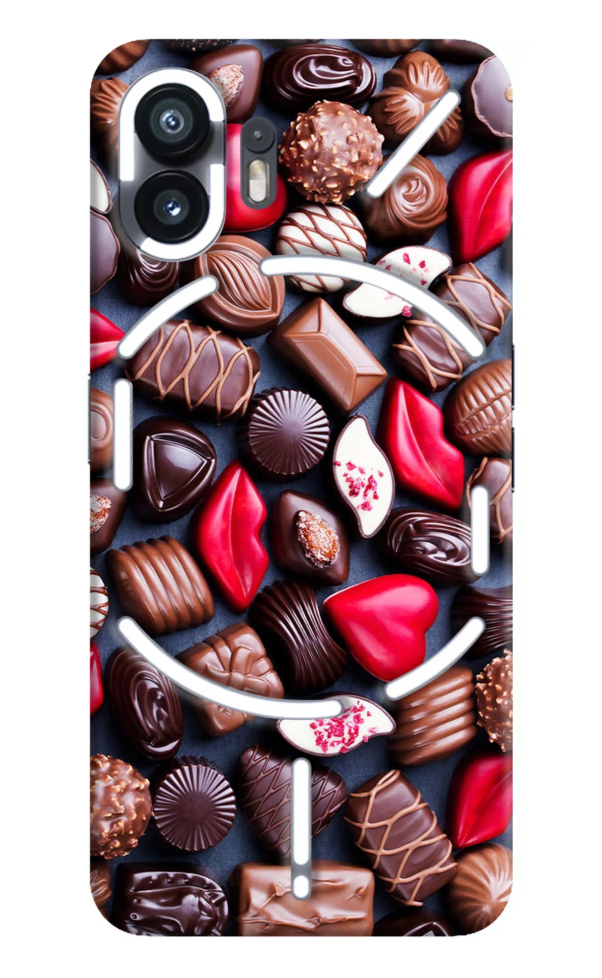 Chocolates Nothing Phone 2 Hard Case Back Cover by Casekaro