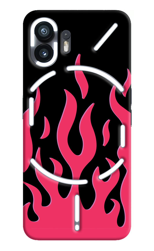 Fire Flames Nothing Phone 2 Back Cover