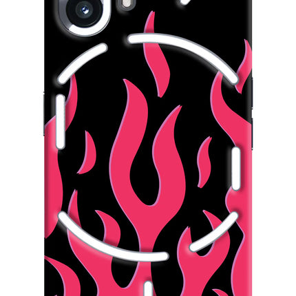 Fire Flames Nothing Phone 2 Hard Case Back Cover by Casekaro