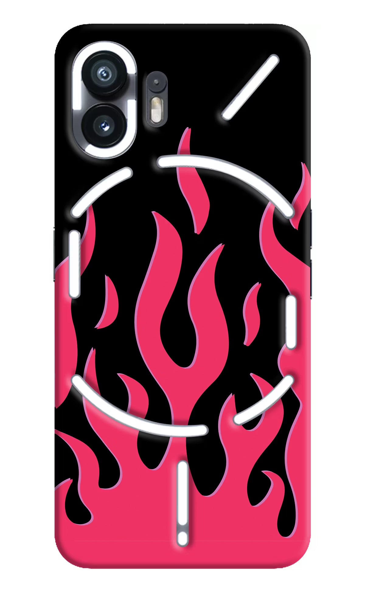 Fire Flames Nothing Phone 2 Hard Case Back Cover by Casekaro