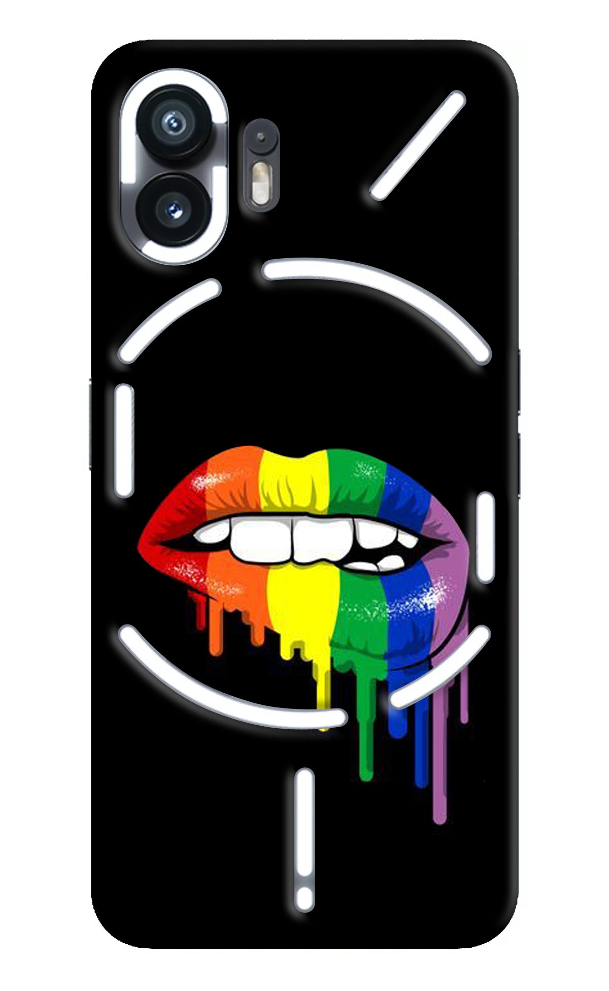 Lips Biting Nothing Phone 2 Back Cover