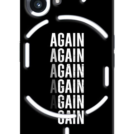 Again Again Gain Nothing Phone 2 Hard Case Back Cover by Casekaro