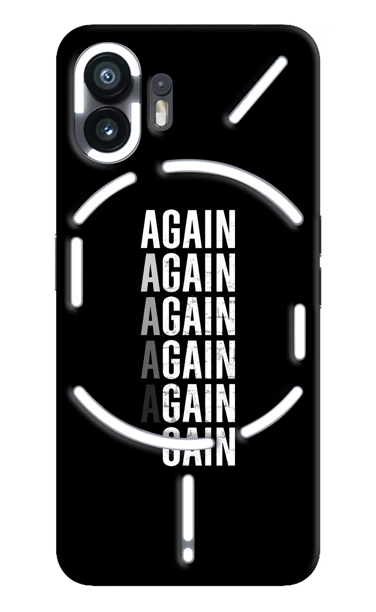 Again Again Gain Nothing Phone 2 Hard Case Back Cover by Casekaro