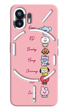 BTS names Nothing Phone 2 Hard Case Back Cover by Casekaro