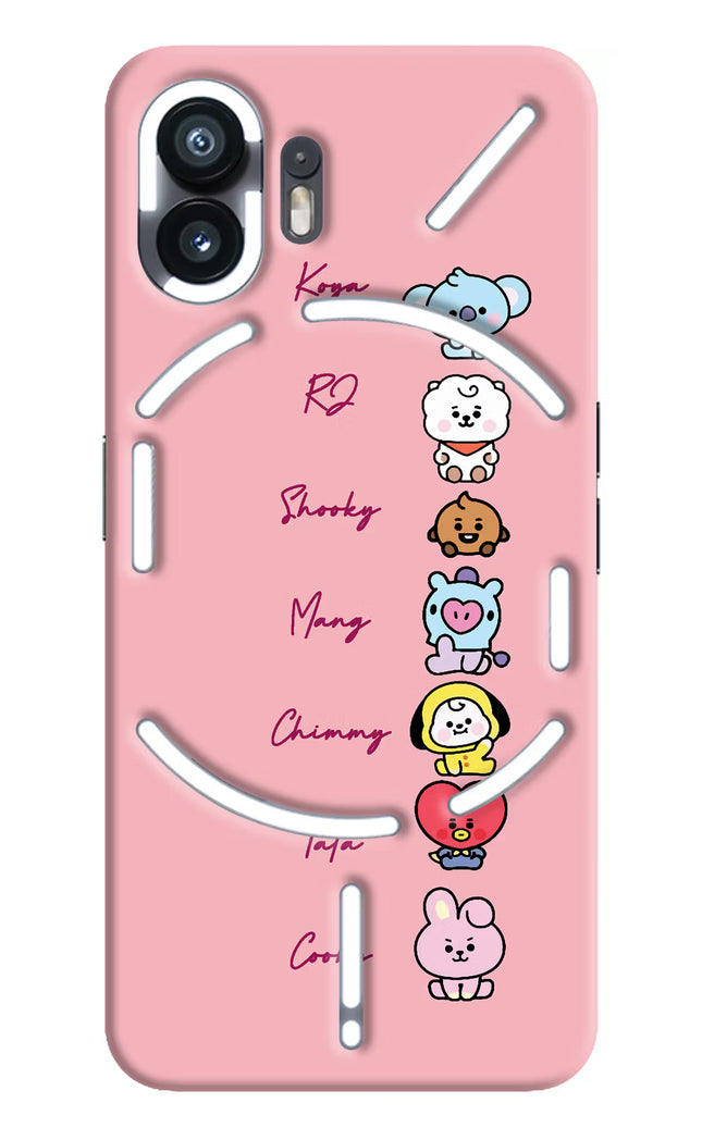 BTS names Nothing Phone 2 Hard Case Back Cover by Casekaro