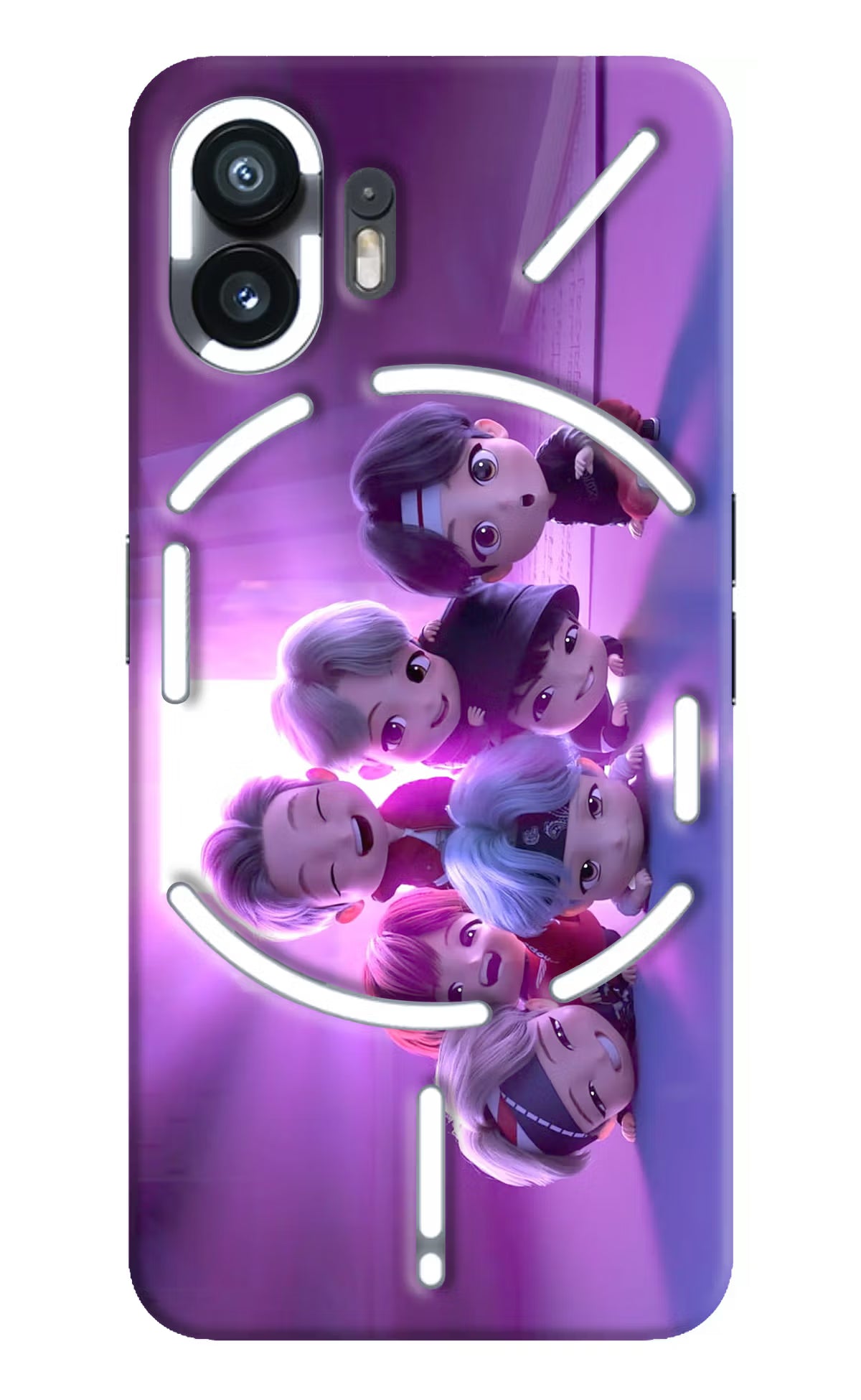 BTS Chibi Nothing Phone 2 Hard Case Back Cover by Casekaro