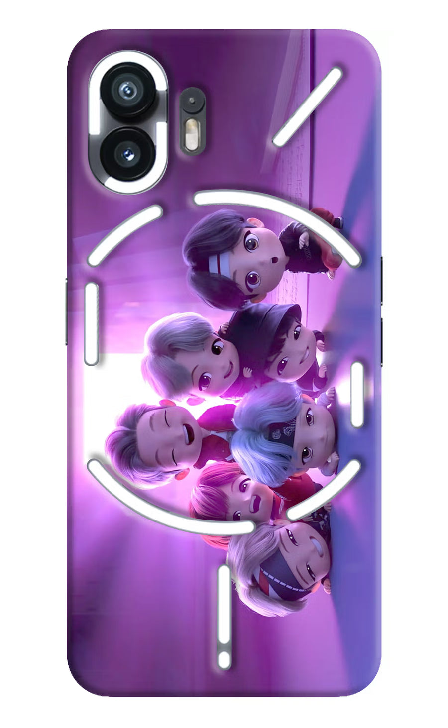 BTS Chibi Nothing Phone 2 Back Cover, Hard case