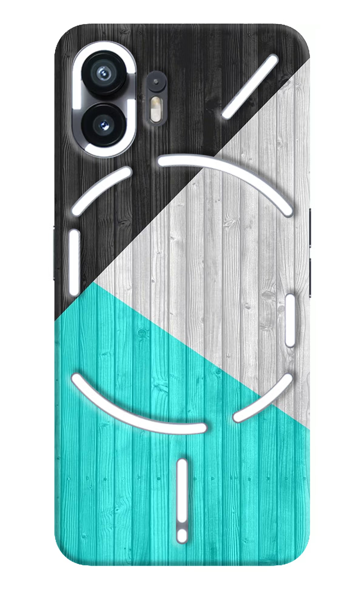 Wooden Abstract Nothing Phone 2 Hard Case Back Cover by Casekaro