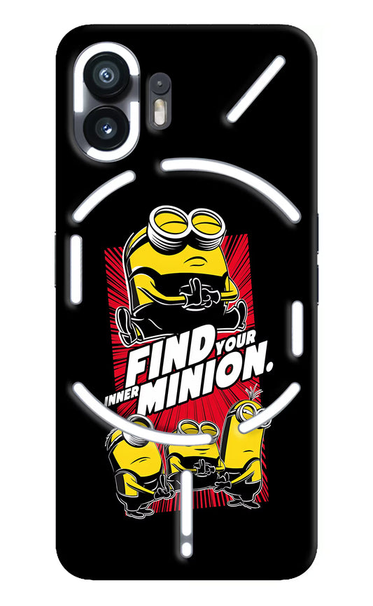 Find your inner Minion Nothing Phone 2 Hard Case Back Cover by Casekaro