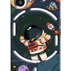 Cartoon Astronaut Nothing Phone 2 Hard Case Back Cover by Casekaro