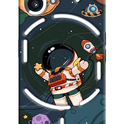 Cartoon Astronaut Nothing Phone 2 Hard Case Back Cover by Casekaro