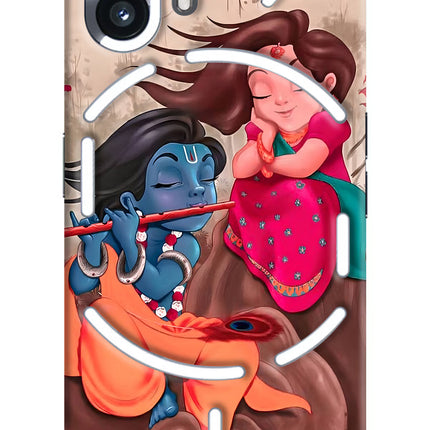 Radhe Krishna Nothing Phone 2 Hard Case Back Cover by Casekaro