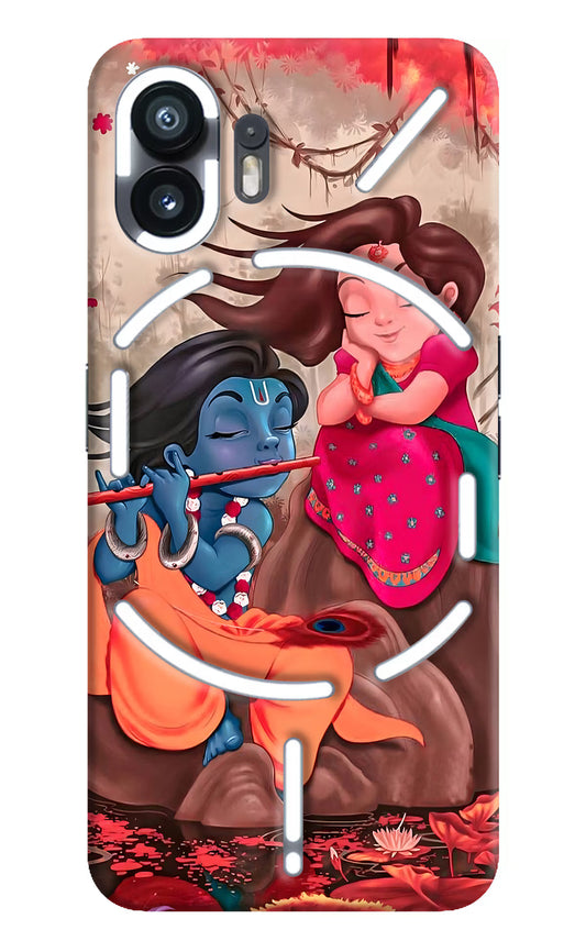 Radhe Krishna Nothing Phone 2 Hard Case Back Cover by Casekaro