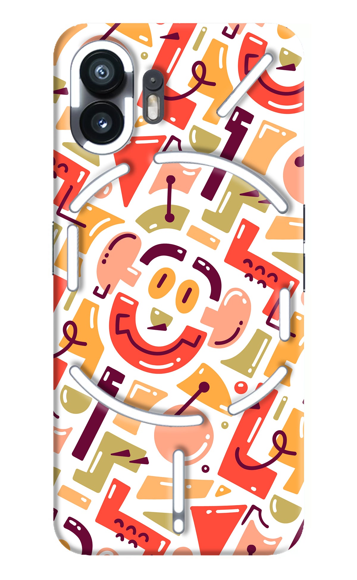 Doodle Pattern Nothing Phone 2 Back Cover