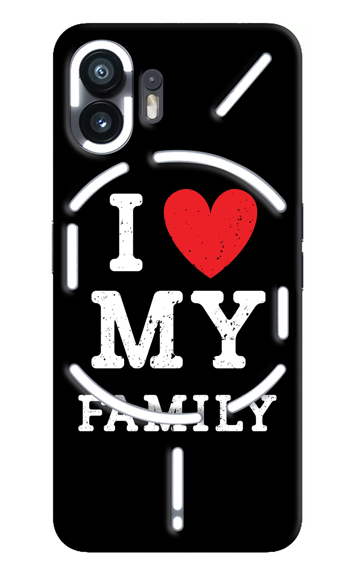 I Love My Family Nothing Phone 2 Back Cover