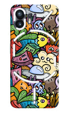 Veggie Doodle Nothing Phone 2 Hard Case Back Cover by Casekaro