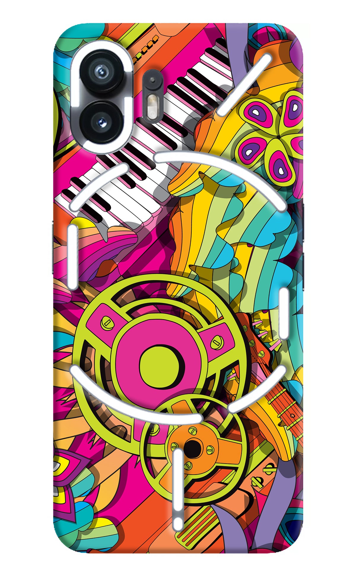 Music Doodle Nothing Phone 2 Back Cover