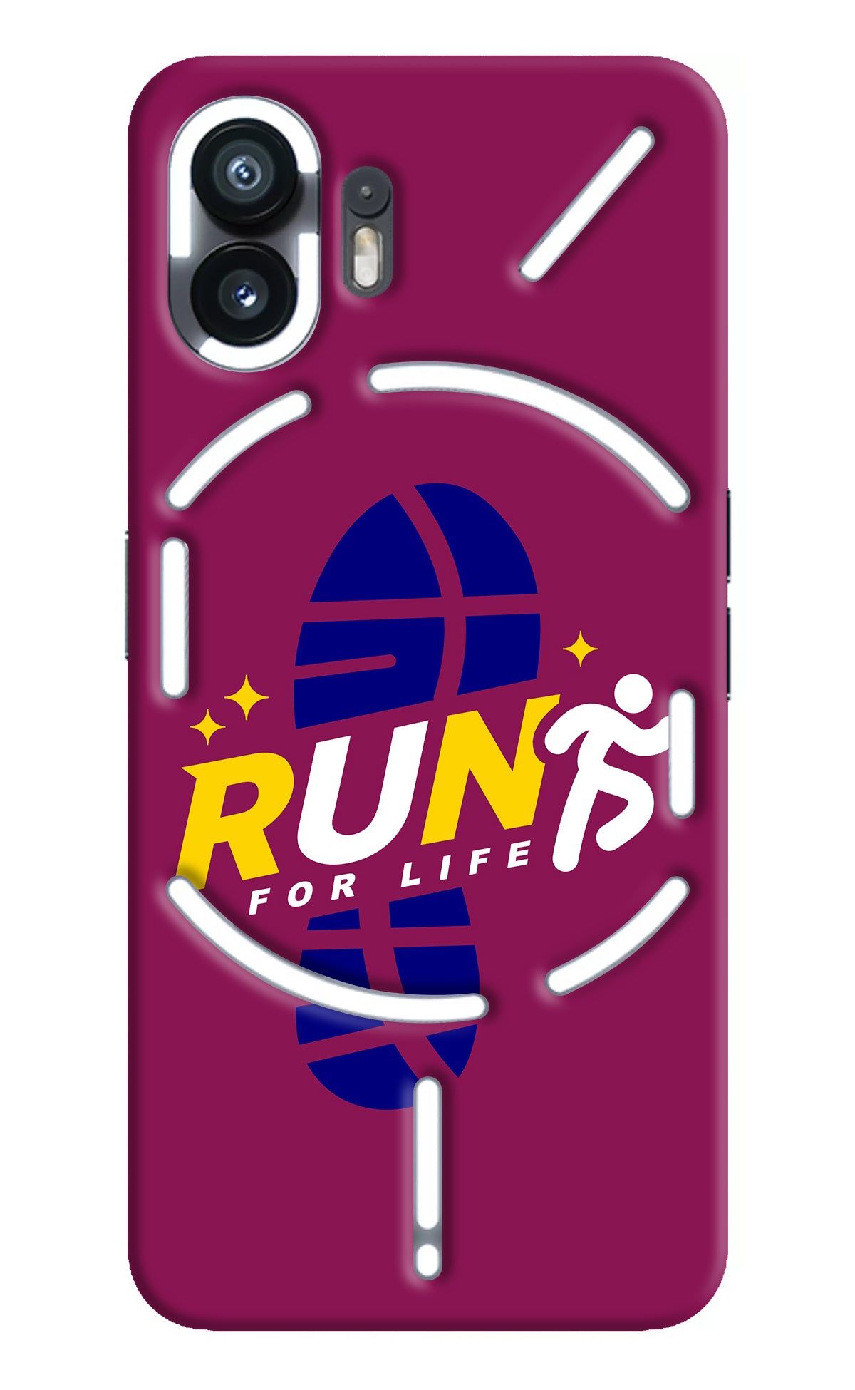 Run for Life Nothing Phone 2 Back Cover