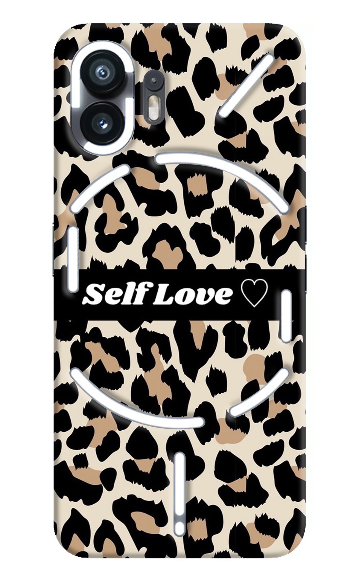 Leopard Print Self Love Nothing Phone 2 Back Cover