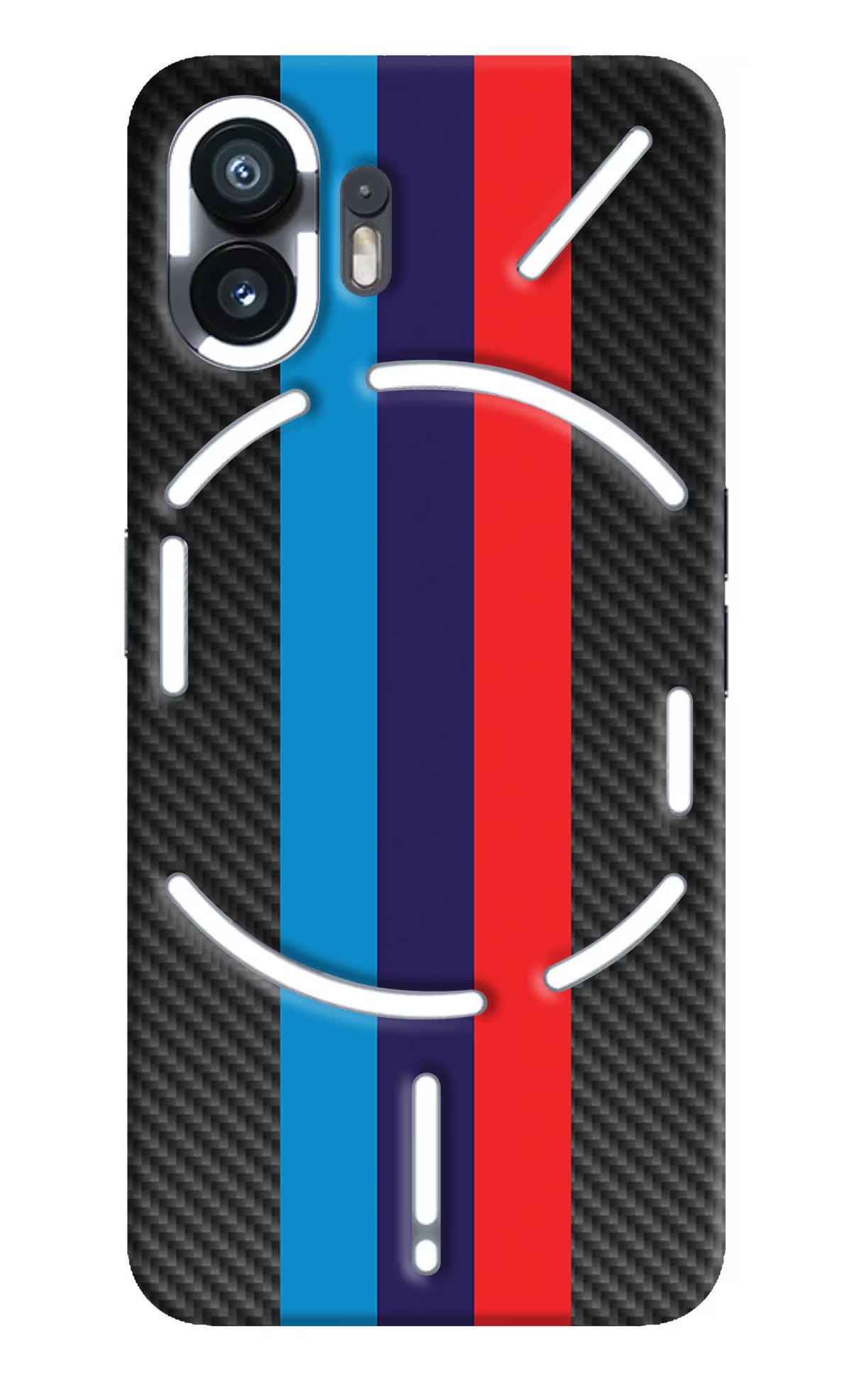 BMW Stripes Pattern Nothing Phone 2 Hard Case Back Cover by Casekaro
