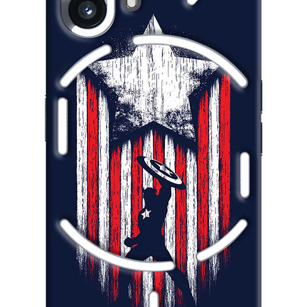 Captain America Marvel Art Nothing Phone 2 Hard Case Back Cover by Casekaro