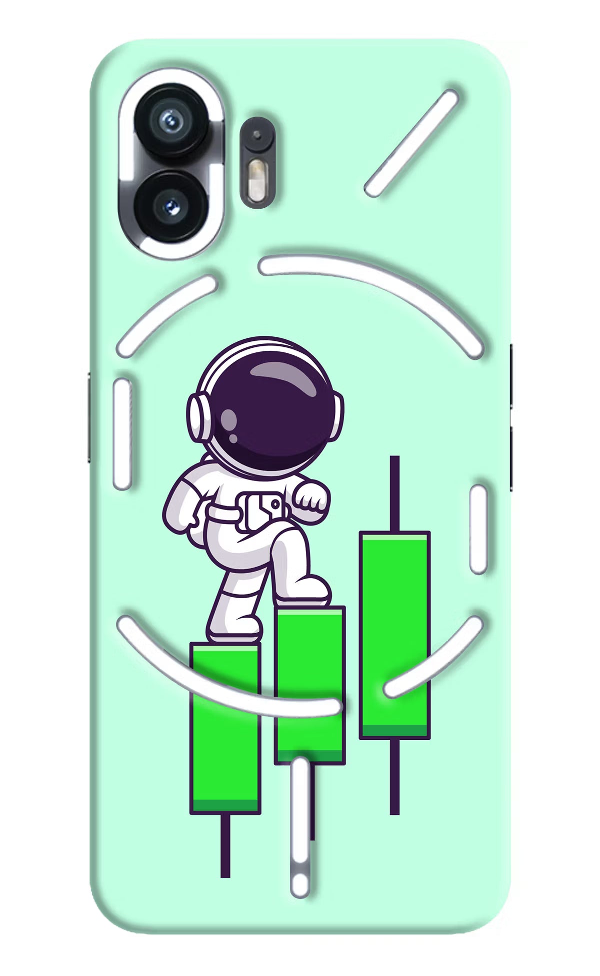 Astronaut Trader Nothing Phone 2 Hard Case Back Cover by Casekaro
