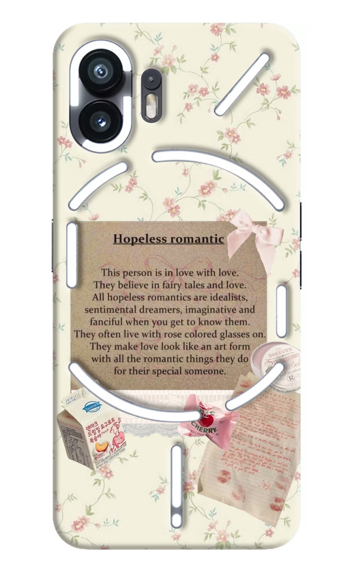 Hopeless Romantic Nothing Phone 2 Hard Case Back Cover by Casekaro