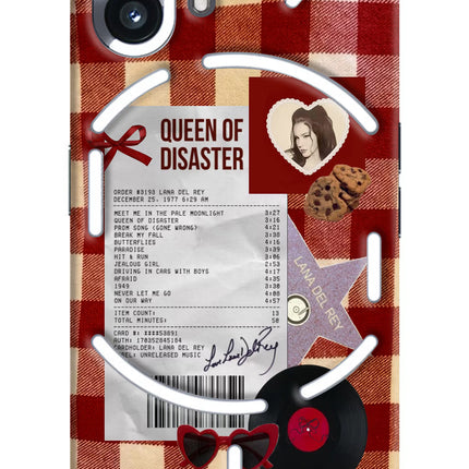 Queen of Disaster Nothing Phone 2 Hard Case Back Cover by Casekaro