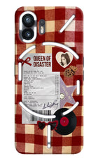 Queen of Disaster Nothing Phone 2 Hard Case Back Cover by Casekaro