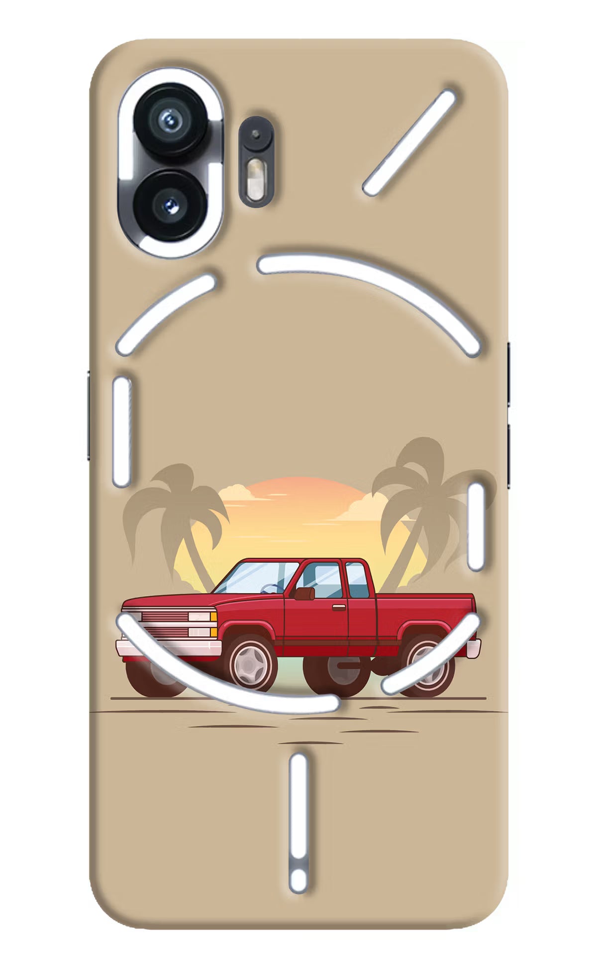 Desert Classic Drive Nothing Phone 2 Hard Case Back Cover by Casekaro